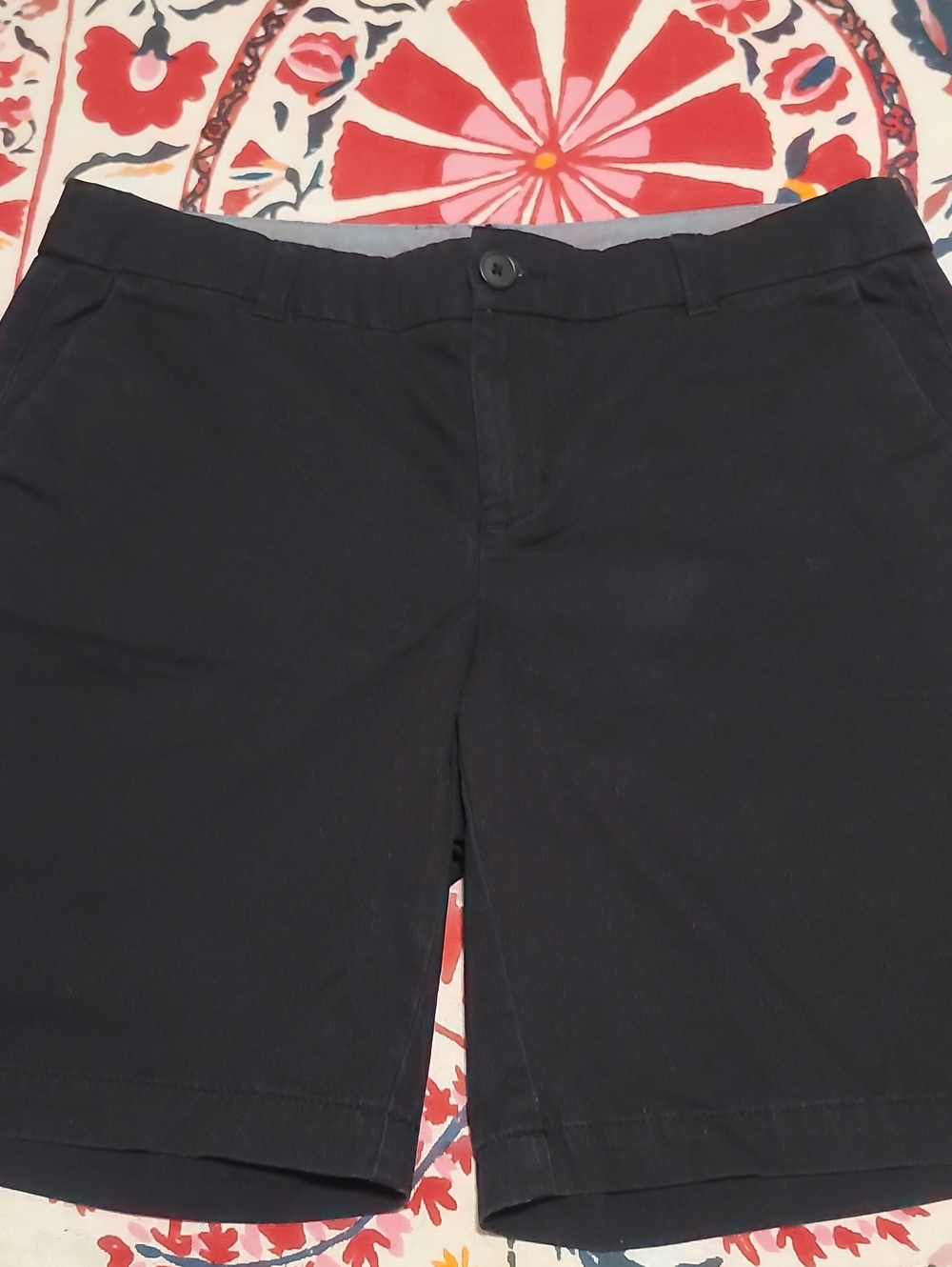 Merona Black Flat-Front Tailored Casual Shorts